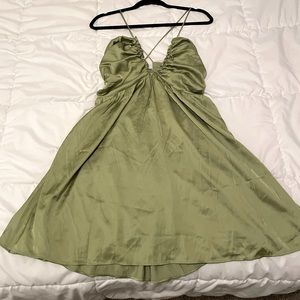 Brand new with tags Abercrombie and fitch olive dress size M